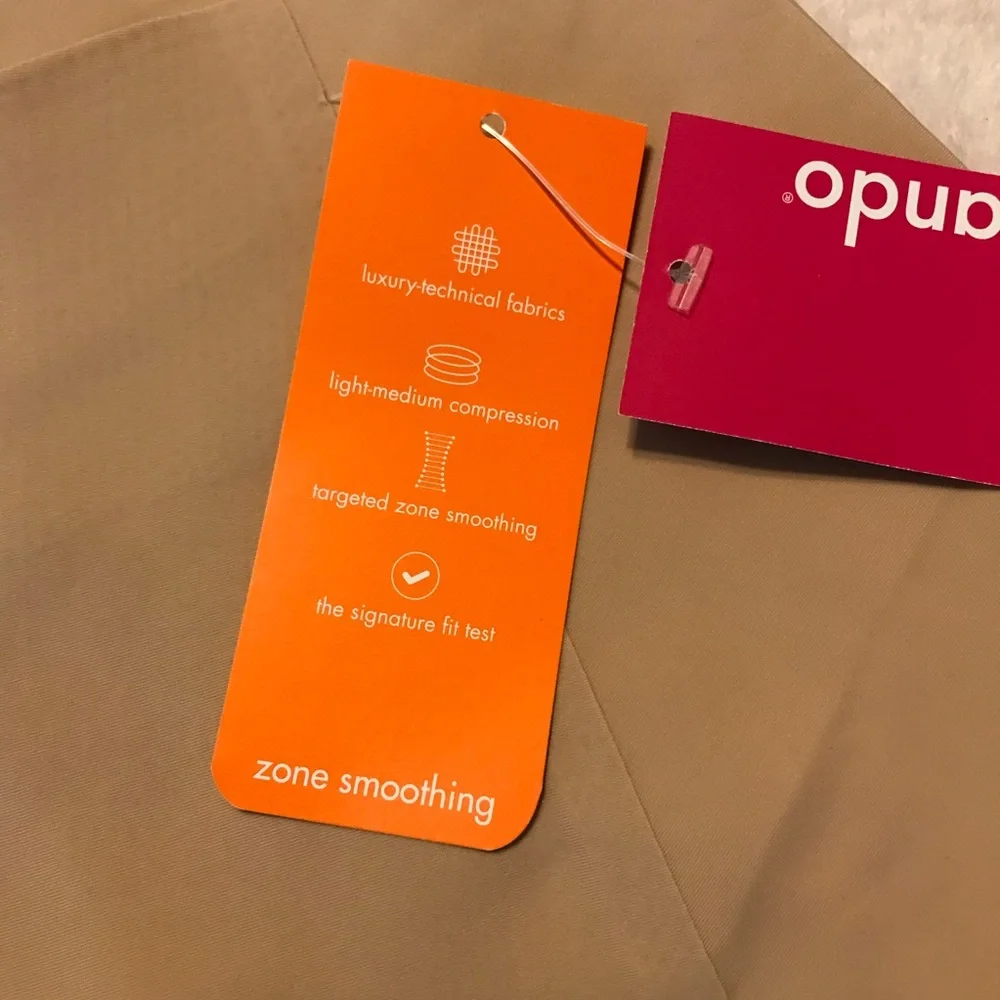 Commando Women's Beige Solid Control High Waist Shorts Shapewear Size S New - Picture 6 of 12